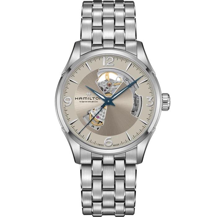 ジャズマスター Open Heart Auto 42mm H327050 Jazzmaster Open Heart Auto 42mm - Dial color:Blue - H32705041