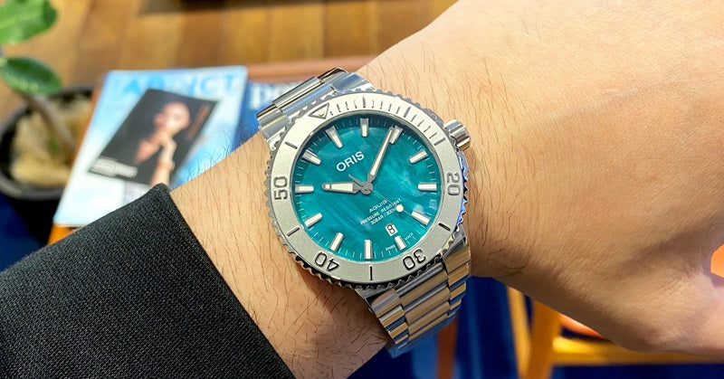 実機レビュー】ORIS アクイスデイト ブレスネット 43.5mm