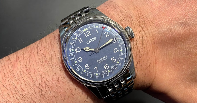 実機レビュー】ORIS ビッグクラウン ポインターデイト 40mm ブルー
