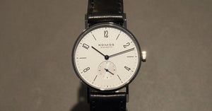 【超希少】ノモス　NOMOS タンジェント　グラスヒュッテ　手巻き　35mm 実機レビュー】ノモスグラスヒュッテ タンジェント35