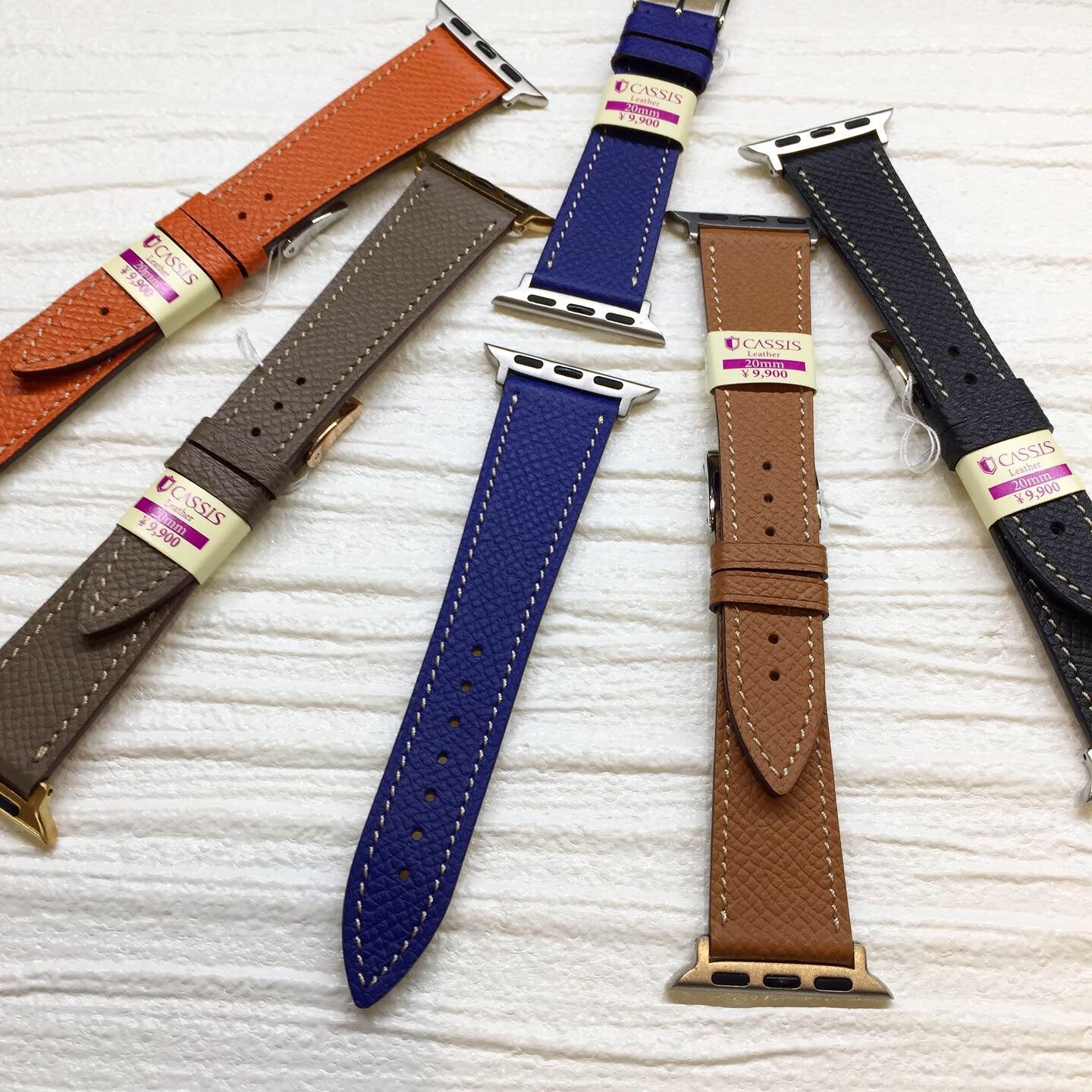 女性用 時計バンド カシス 18mm Dark Blue BREST クラス14 用 KLASSE14 