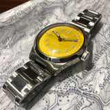 オリス　NEWビッグクラウン　ポインターデイト　40ｍｍ　イエロー