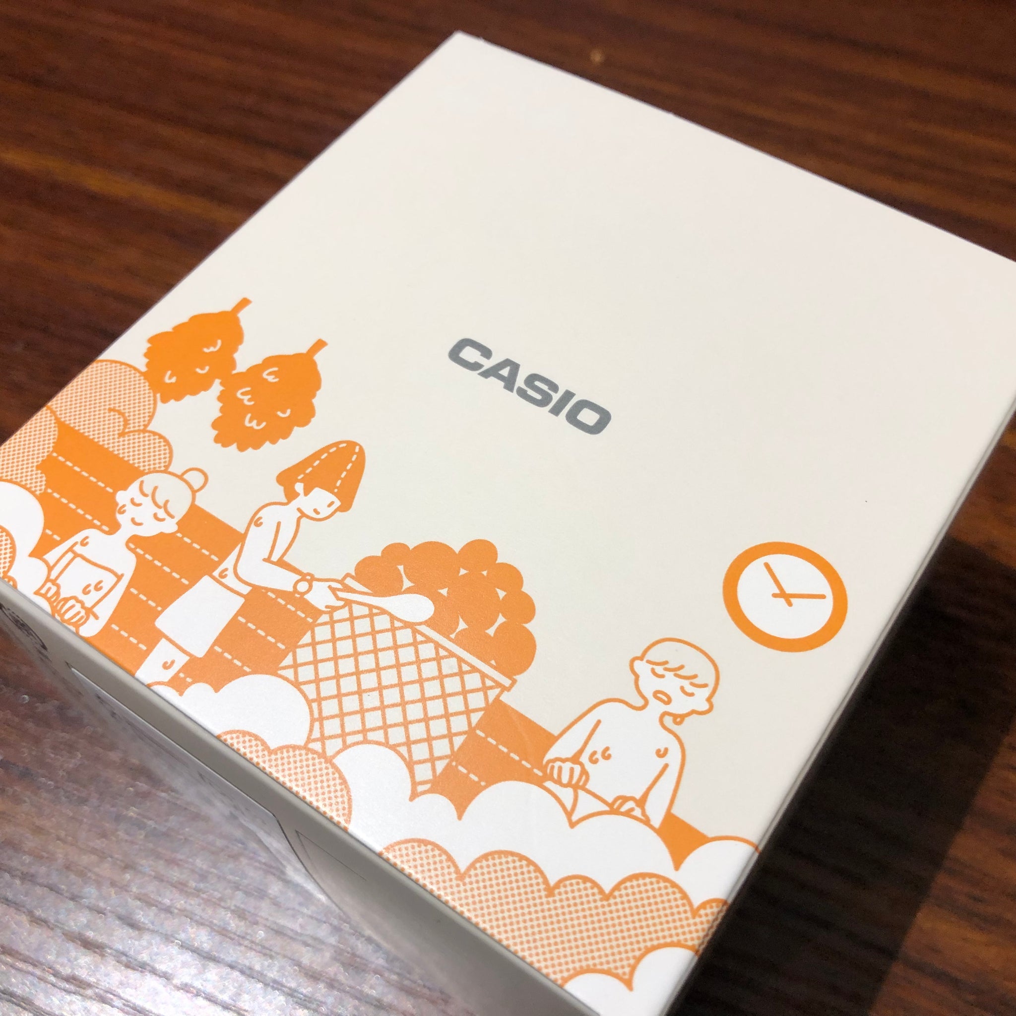 カシオ サ時計 オレンジ