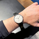 NOMOS(ノモス） ノモス　タンジェント　ネオマティック39　シルバーカット　バックル付き